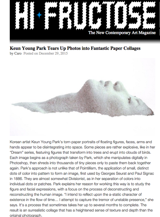 Keun Young Park featured in Hi Fructose Magazine